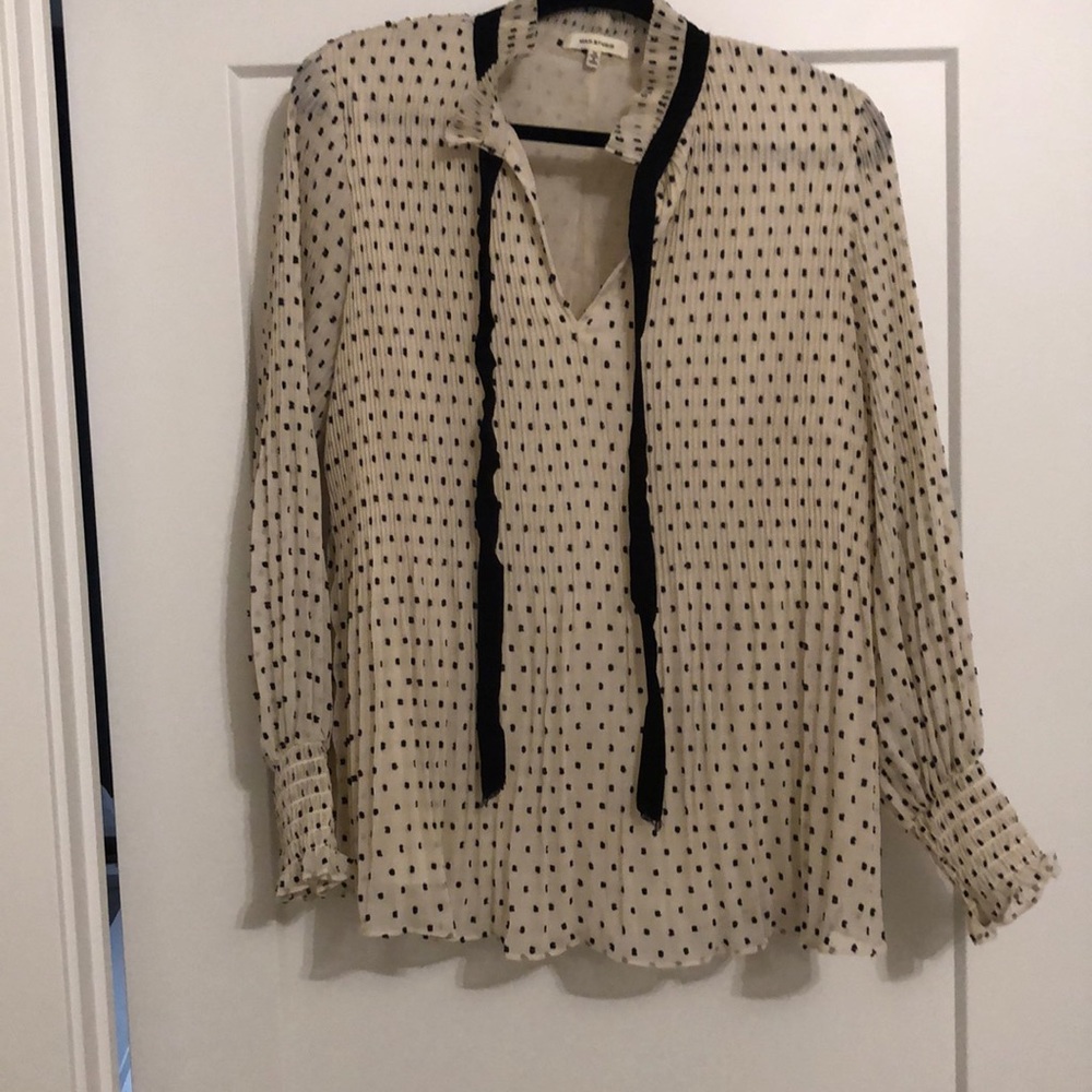 Max Studio pleated blouse